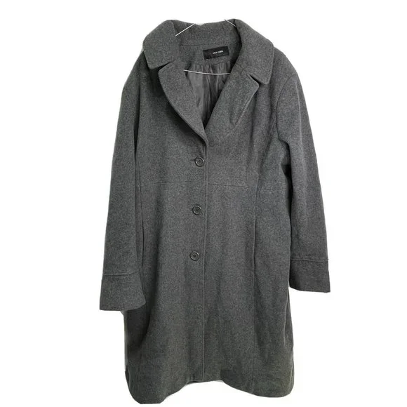 Maxx New York | Jackets & Coats | Max New York Womens Plus Size Gray Dress  Long Wool Winter Jacket Size 2 Womens | Poshmark
